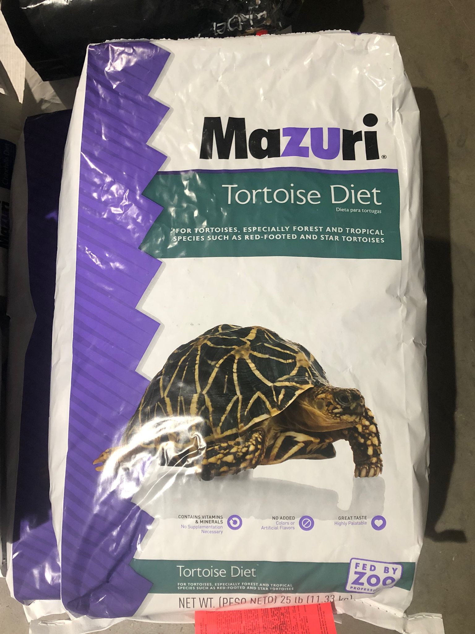 Cám Mazuri 5M21 dành cho các loại rùa cạn và bò sát