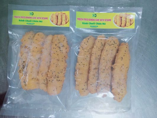 Chuối chiên cấp đông xuất khẩu ở miền Nam